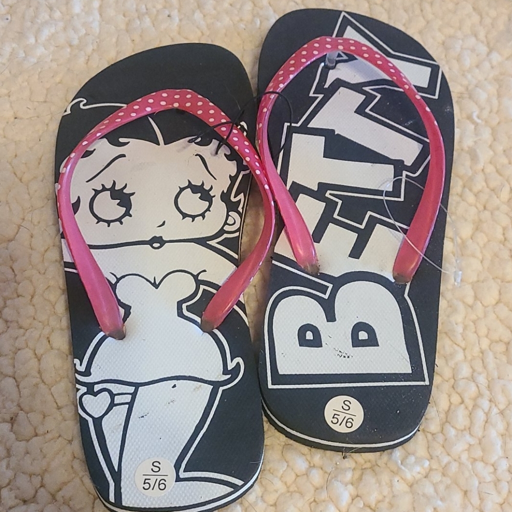 Betty boop flip flops